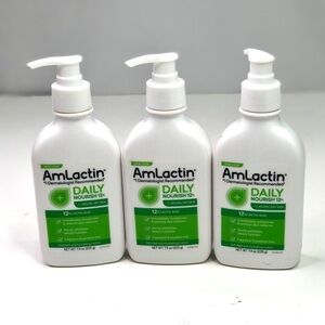 NEW AmLactin Daily Nourish lotion with 12% lactic acid 3x 7.9oz